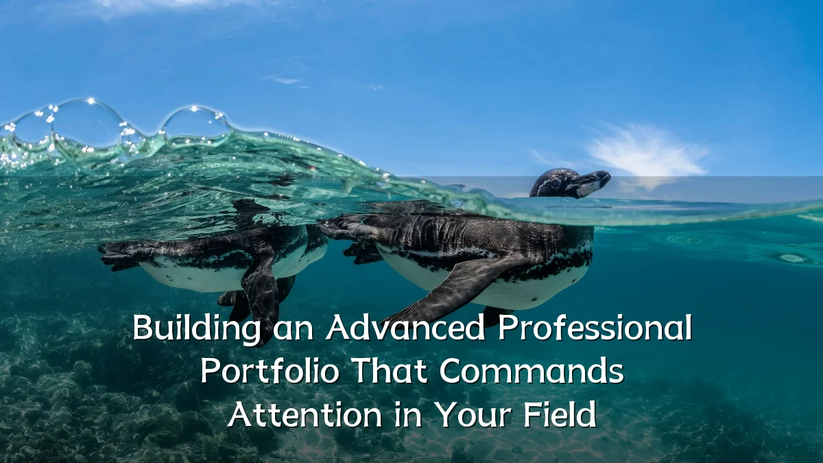 Building an Advanced Professional Portfolio That Commands Attention in Your Field