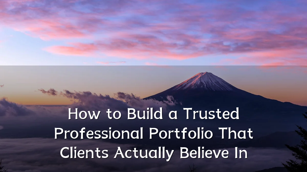 How to Build a Trusted Professional Portfolio That Clients Actually Believe In