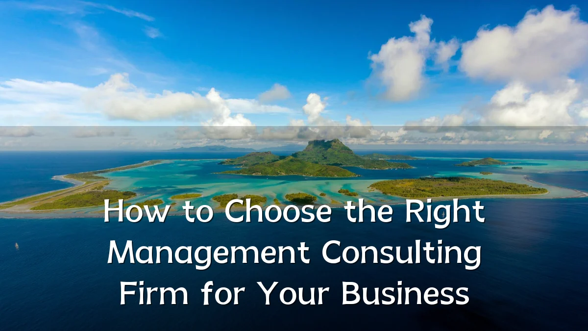 How to Choose the Right Management Consulting Firm for Your Business