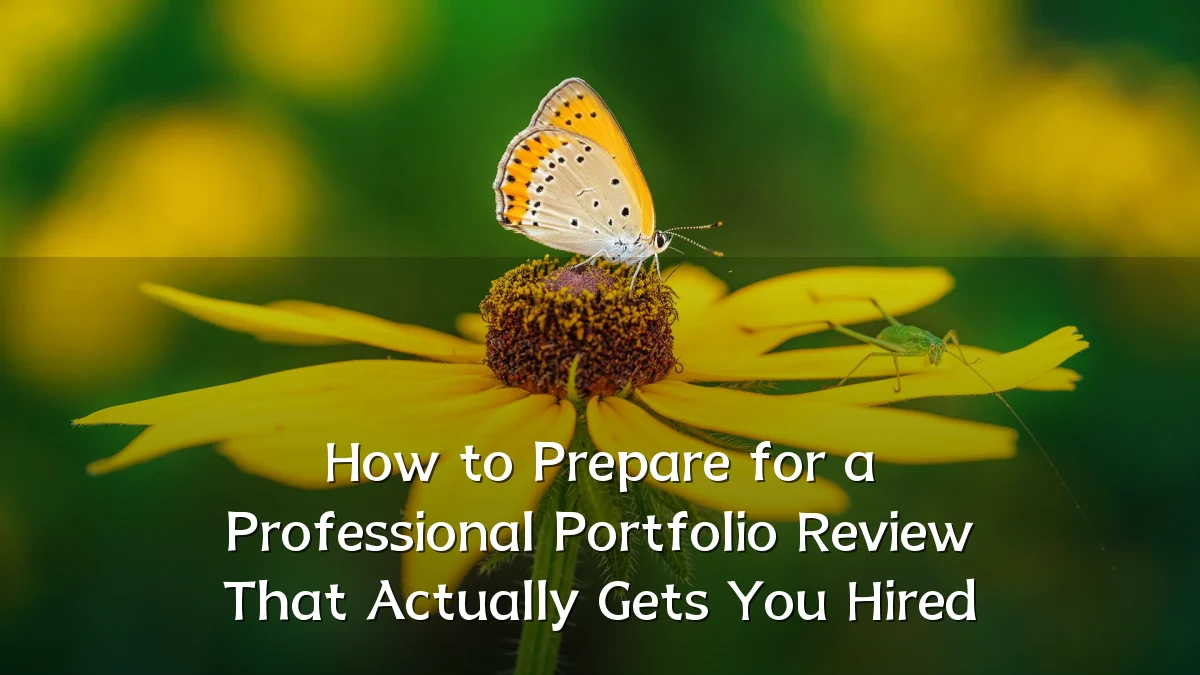 How to Prepare for a Professional Portfolio Review That Actually Gets You Hired
