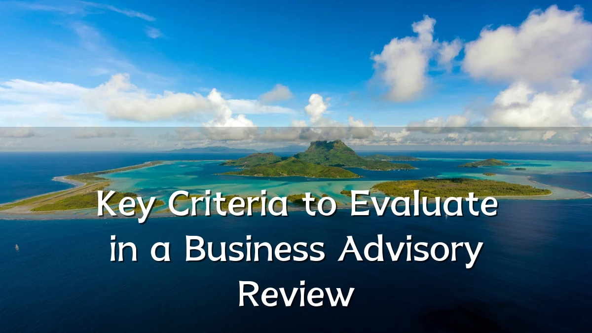 Key Criteria to Evaluate in a Business Advisory Review