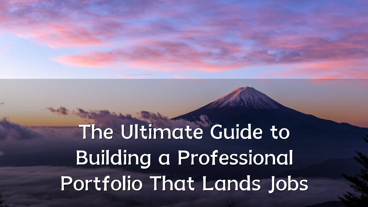 The Ultimate Guide to Building a Professional Portfolio That Lands Jobs