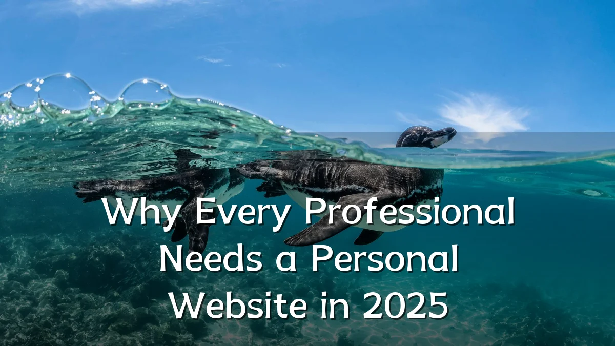 Why Every Professional Needs a Personal Website in 2025