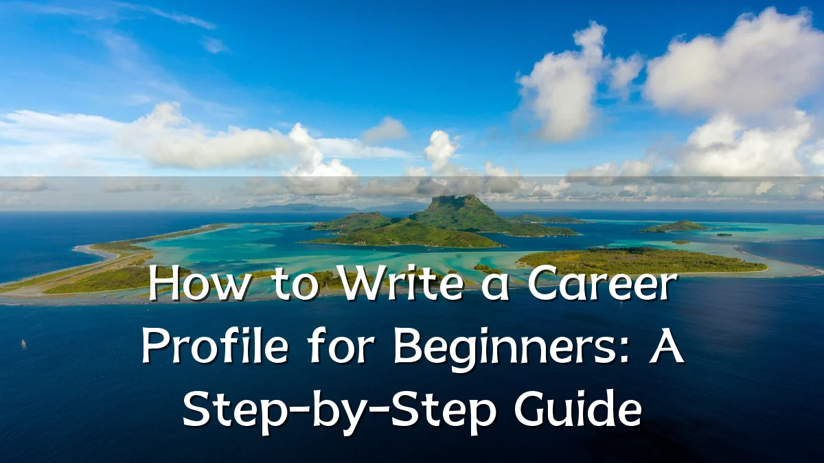 How to Write a Career Profile for Beginners: A Step-by-Step Guide