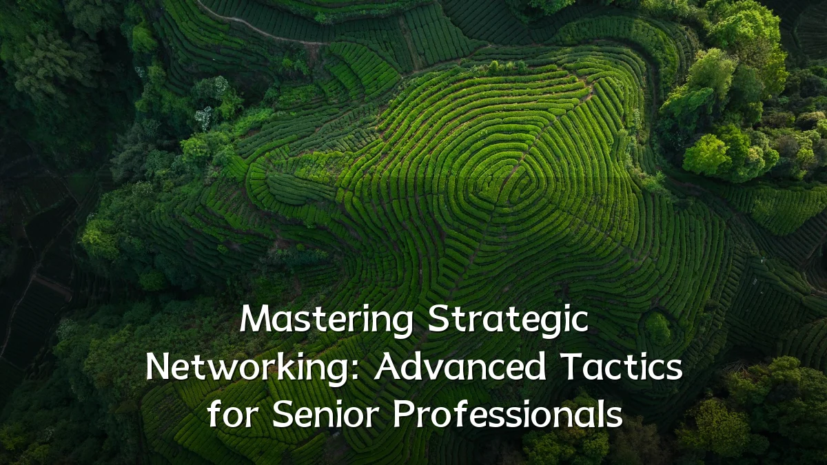 Mastering Strategic Networking: Advanced Tactics for Senior Professionals