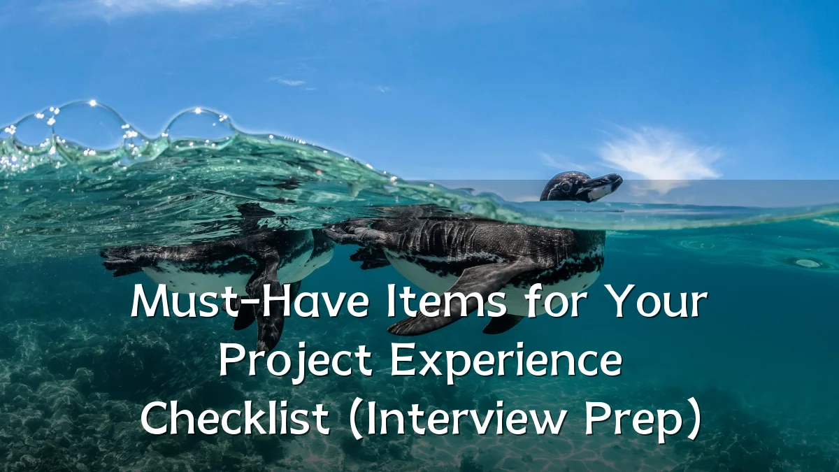 Must-Have Items for Your Project Experience Checklist (Interview Prep)
