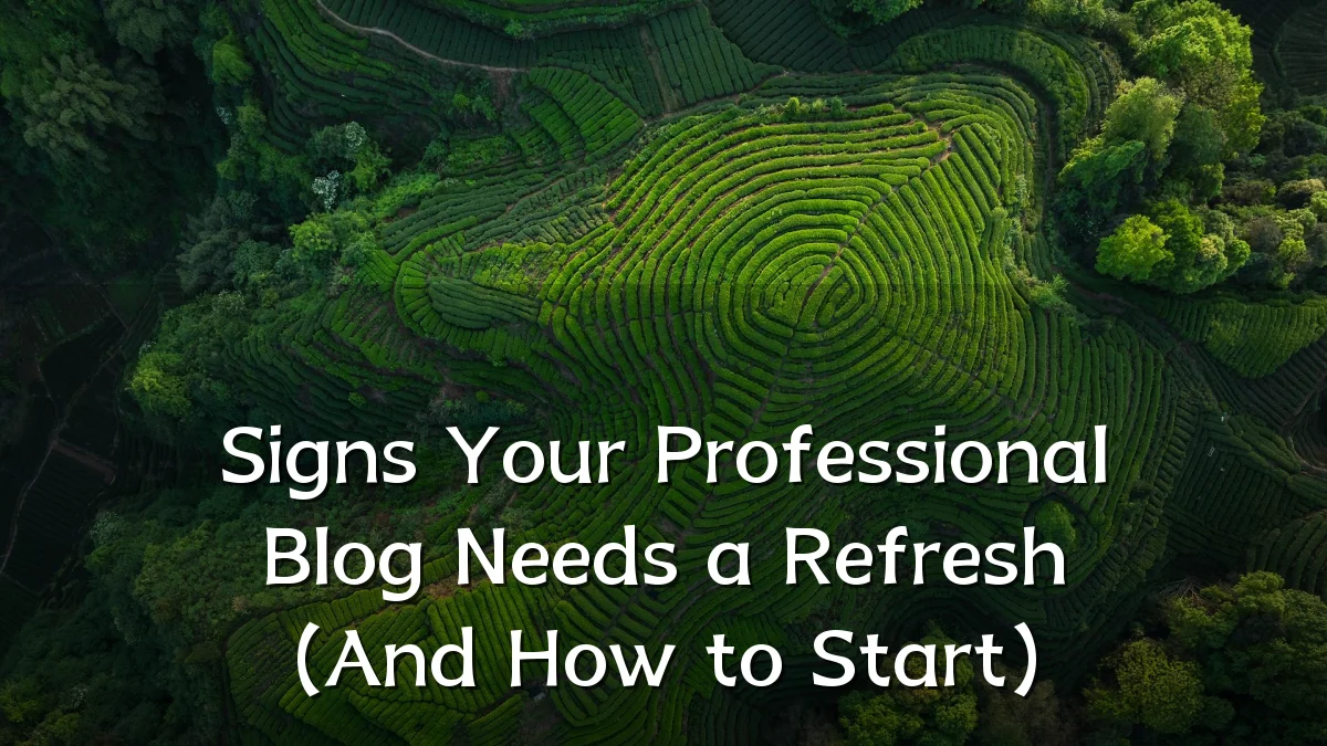 Signs Your Professional Blog Needs a Refresh (And How to Start)